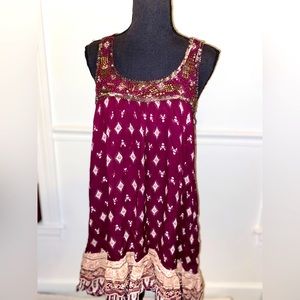 En’Creme Berry Embellishment Top Size S